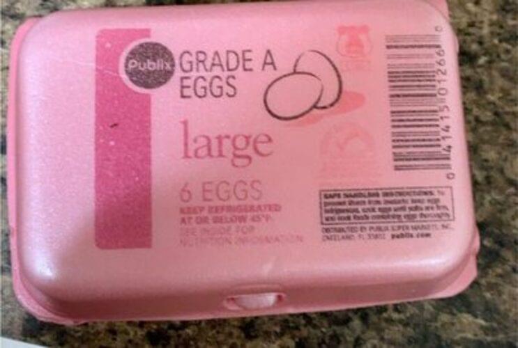 Publix Grade A Large Eggs 50 g, Nutrition Information Innit