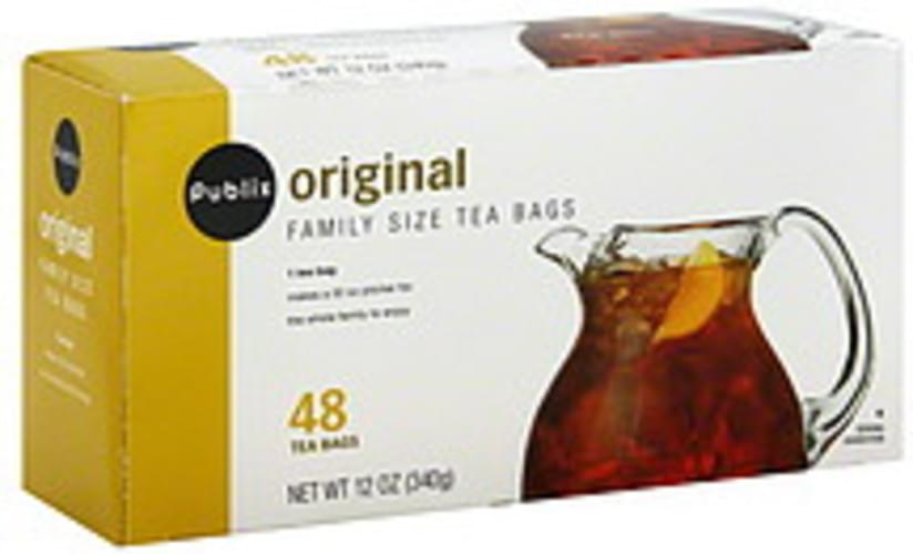 Publix Original, Family Size Tea Bags 48 ea, Nutrition Information