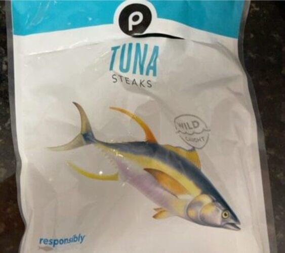 Publix Boneless & Skinless Frozen Tuna Steaks 84 g, Nutrition Information Innit