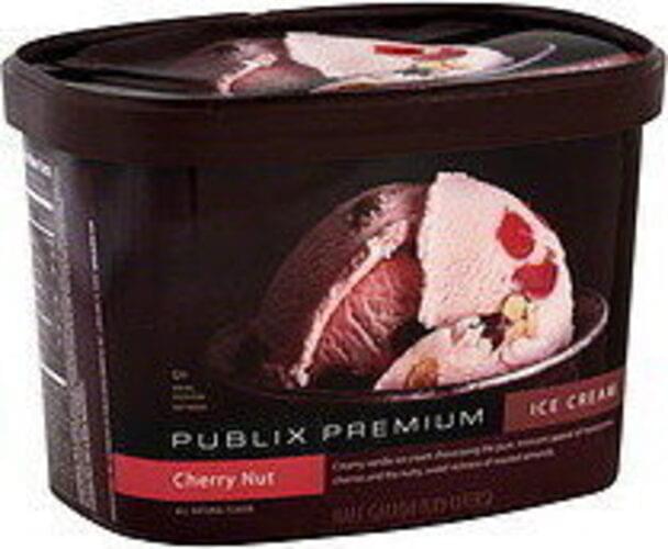 Publix Cherry Nut Ice Cream 0.5 gl, Nutrition Information Innit