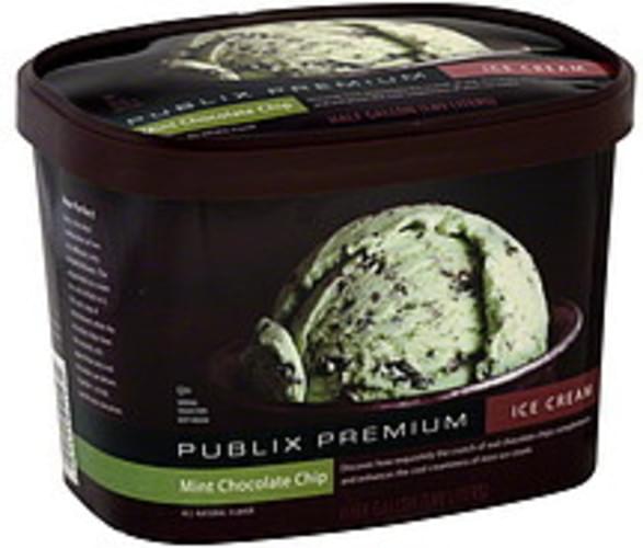 Publix Mint Chocolate Chip Ice Cream 0.5 gl, Nutrition Information Innit