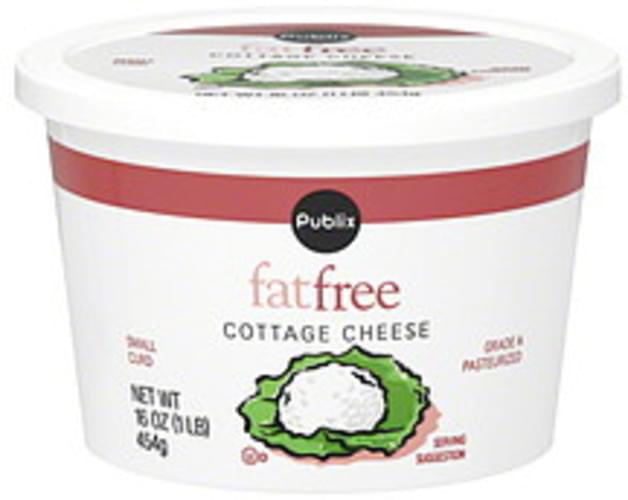Publix Fat Free, Small Curd Cottage Cheese 16 oz, Nutrition