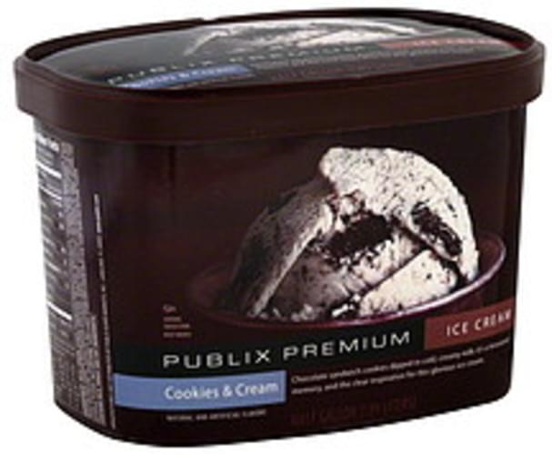 Publix Cookies & Cream Ice Cream 0.5 gl, Nutrition Information Innit