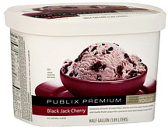 Publix Lowfat, Black Jack Cherry Frozen Yogurt 0.5 gl, Nutrition