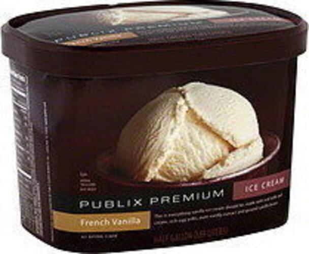 Publix French Vanilla Ice Cream 0.5 gl, Nutrition Information Innit