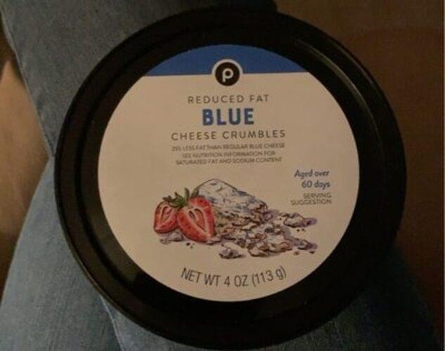 Publix Blue Reduced Fat Crumbled Cheese 28 g, Nutrition Information