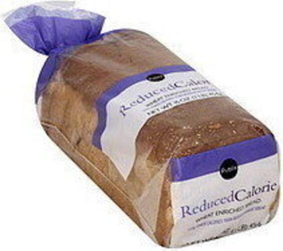 Publix Reduced Calorie, Wheat Enriched Bread 16 oz, Nutrition