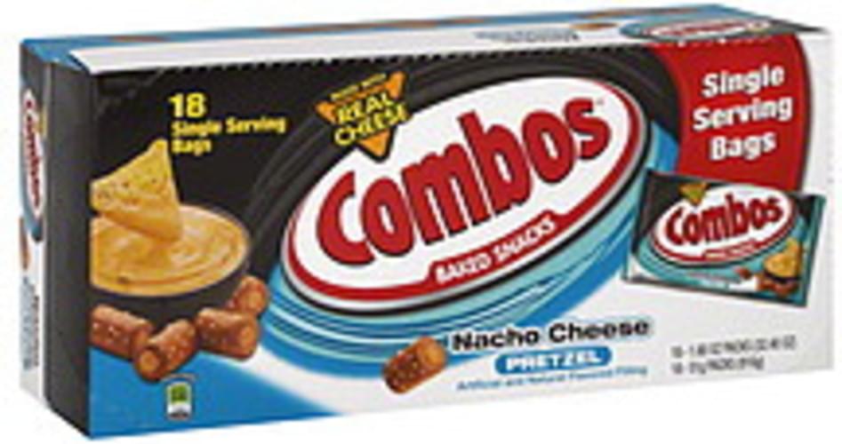 Combos Nacho Cheese Pretzel Baked Snacks 18 ea, Nutrition Information