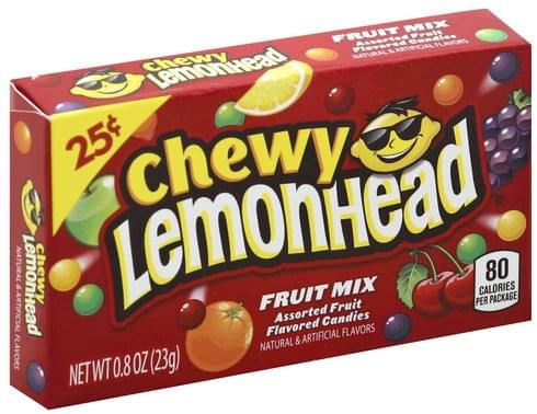 Lemonhead Fruit Mix Flavored Candies - 0.8 oz, Nutrition Information ...