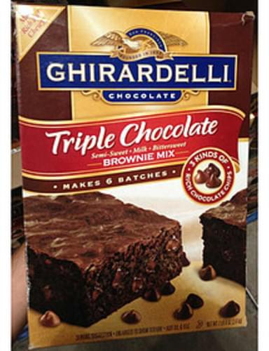 Ghirardelli Triple Chocolate Brownie Mix - 35 g, Nutrition ...