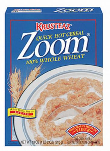 Krusteaz Zoom 100% Whole Wheat Quick Hot Cereal - 18 oz