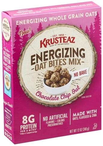 Krusteaz Chocolate Chip Oat Energizing Bites Mix 12 Oz Krusteaz Chocolate Chip Oat Energizing