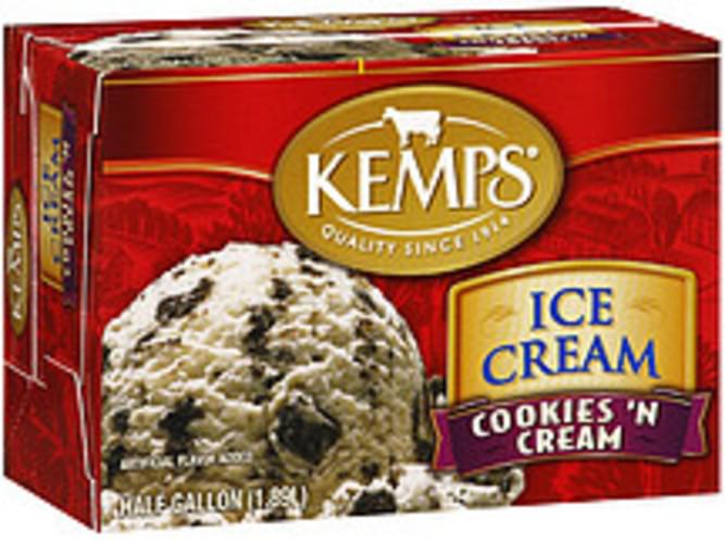 Kemps Cookies N Cream Ice Cream 0.5 Gal, Nutrition Information Innit