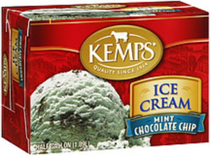 Kemps Mint Chocolate Chip Ice Cream 0.5 Gal, Nutrition Information