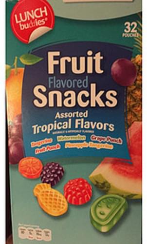 Lunch Buddies Assorted Tropical Flavors Fruit Flavored Snacks - 26 g