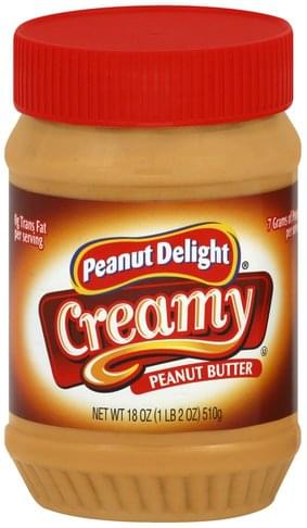 Peanut Delight Creamy Peanut Butter 18 Oz Nutrition Information Innit
