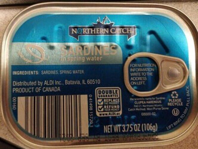 Northern Catch Sardines In Spring Water 55 G Nutrition Information Innit Northern Catch Sardines In Spring Water 55 G Nutrition Information Innit