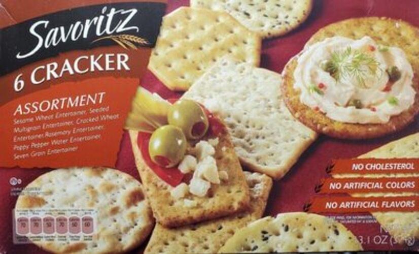Savoritz Cracker Assortment 15 g, Nutrition Information Innit