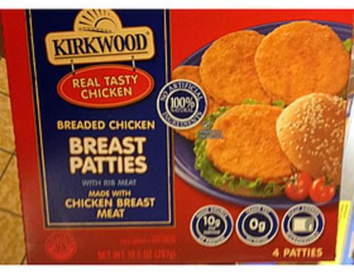 Kirkwood Breaded Chicken Breast Patties - 74 g, Nutrition Information