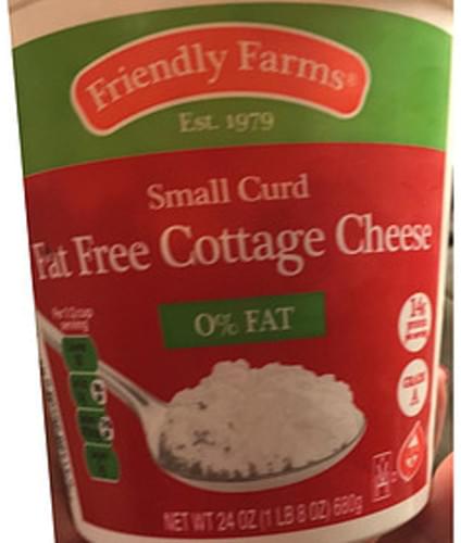 Friendly Farms Small Curd Fat Free Cottage Cheese 113 G