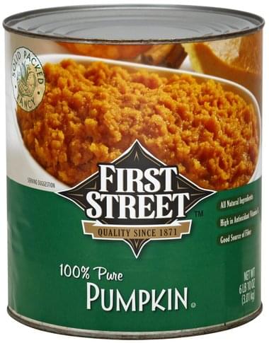 First Street 100% Pure Pumpkin - 106 oz