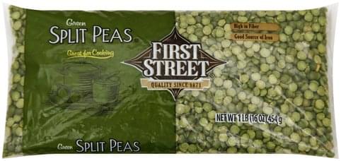 First Street Green Split Peas - 1 lb
