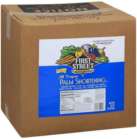First Street All Purpose Palm Shortening - 50 lb