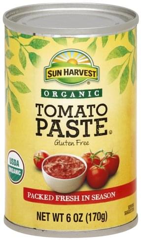 Sun Harvest Organic Tomato Paste - 6 oz