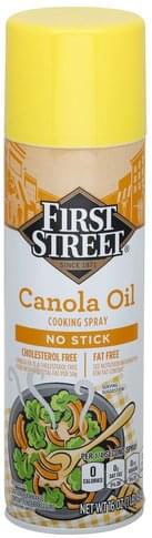First Street Cooking Spray, No Stick Canola Oil - 16 oz