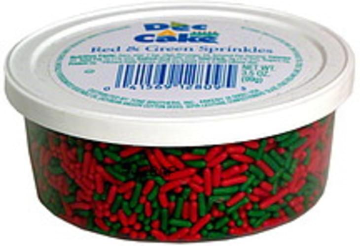Dec a cake sprinkles red green 3 5 oz nutrition information innit