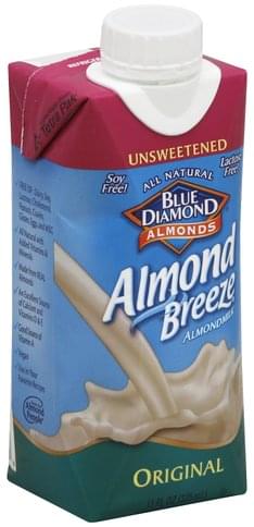 Blue Diamond Unsweetened, Original Almond Milk - 11 oz
