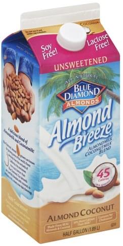 Blue Diamond Unsweetened Almondmilk Coconutmilk Blend - 0.5 gl