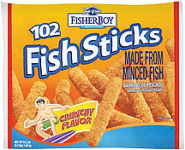 Fisher Boy Crunchy Flavor 102 Ct Fish Sticks 51.2 oz, Nutrition