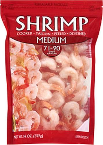 Walmart Cooked Medium 71-90 Per Pound Shrimp - 14 oz, Nutrition Information | Innit Walmart Cooked Medium 71-90 Per Pound Shrimp - 14 oz, Nutrition Information | Innit