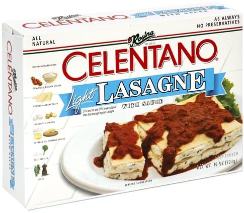 Celentano Light Lasagne with Sauce Lasagne - 10 oz