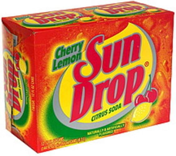 Sun Drop Cherry Lemon Citrus Soda - 12 ea