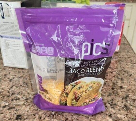 Price Chopper Taco Blend Cheddar Jack Cheeses 28 g, Nutrition