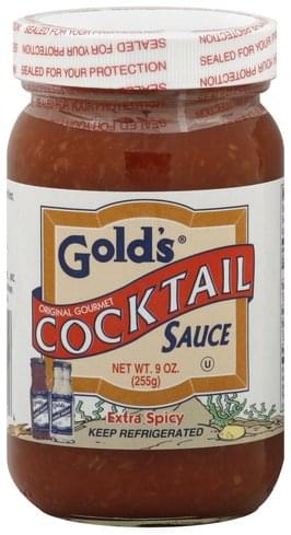 Golds Extra Spicy Cocktail Sauce - 9 oz, Nutrition ...