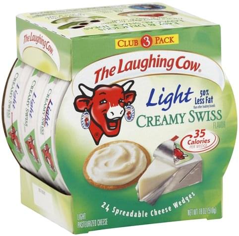 The Laughing Cow Creamy Swiss Flavor, Light, Club Pack Spreadable