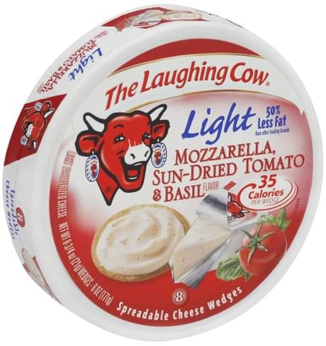 The Laughing Cow Mozzarella Sun-Dried Tomato & Basil Flavor, Light