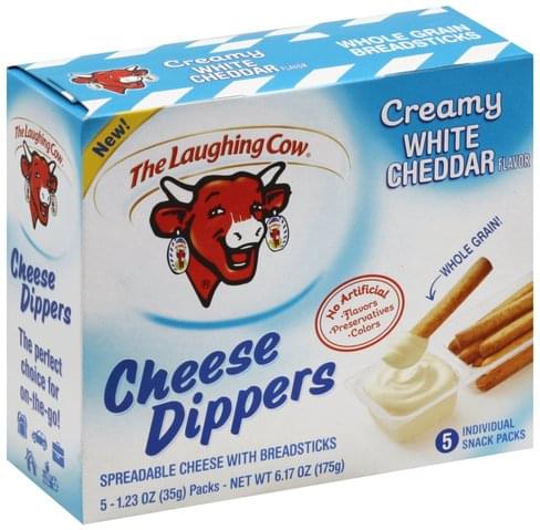 The Laughing Cow Creamy White Cheddar Flavor Cheese Dippers - 5 ea