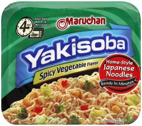 Maruchan Spicy Vegetable Flavor Yakisoba - 3.79 oz, Nutrition