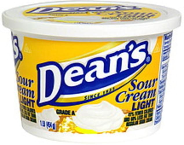 Deans Light Sour Cream 16 oz, Nutrition Information Innit
