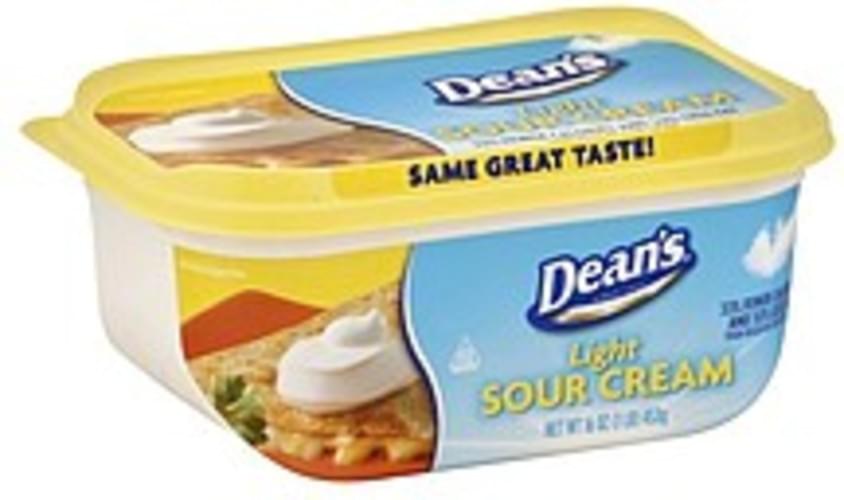 Deans Light Sour Cream 16 oz, Nutrition Information Innit