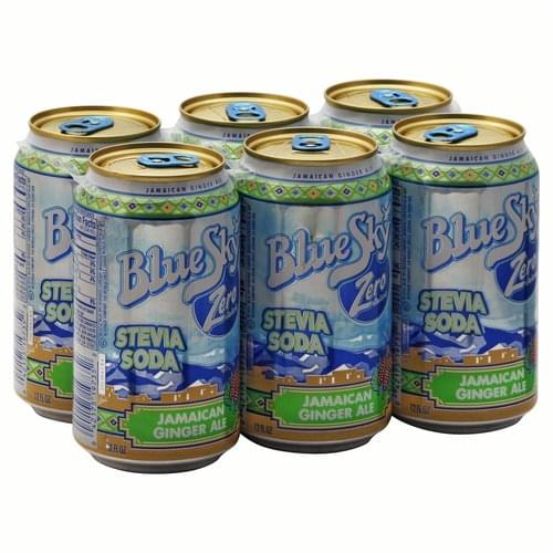 Blue Sky Stevia, Jamaican Ginger Ale Soda 6 ea, Nutrition Information