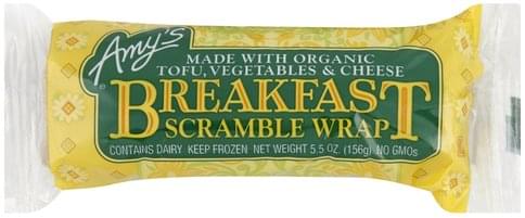Amys Breakfast Scramble Wrap - 5.5 oz, Nutrition Information | Innit