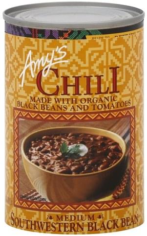 Amys Medium, Southwestern Black Bean Chili - 14.7 oz