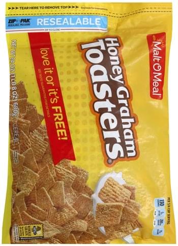 Malt O Meal Honey Graham Toasters - 24 oz