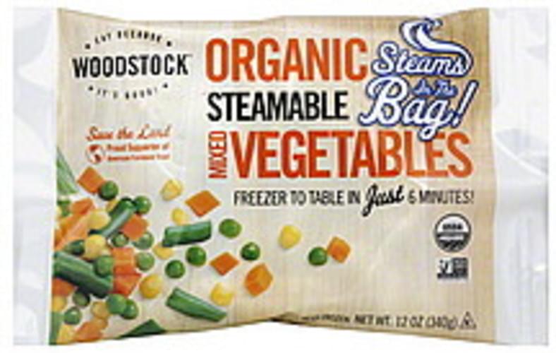 Woodstock Mixed, Organic, Steamable Vegetables 12 oz, Nutrition