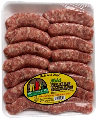 New York Style Sausage Mild Italian Sausage - 48 oz, Nutrition